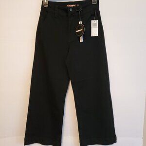Dollhouse Black Boggy Denim Jeans High Rise Wide Leg  Size 1/2